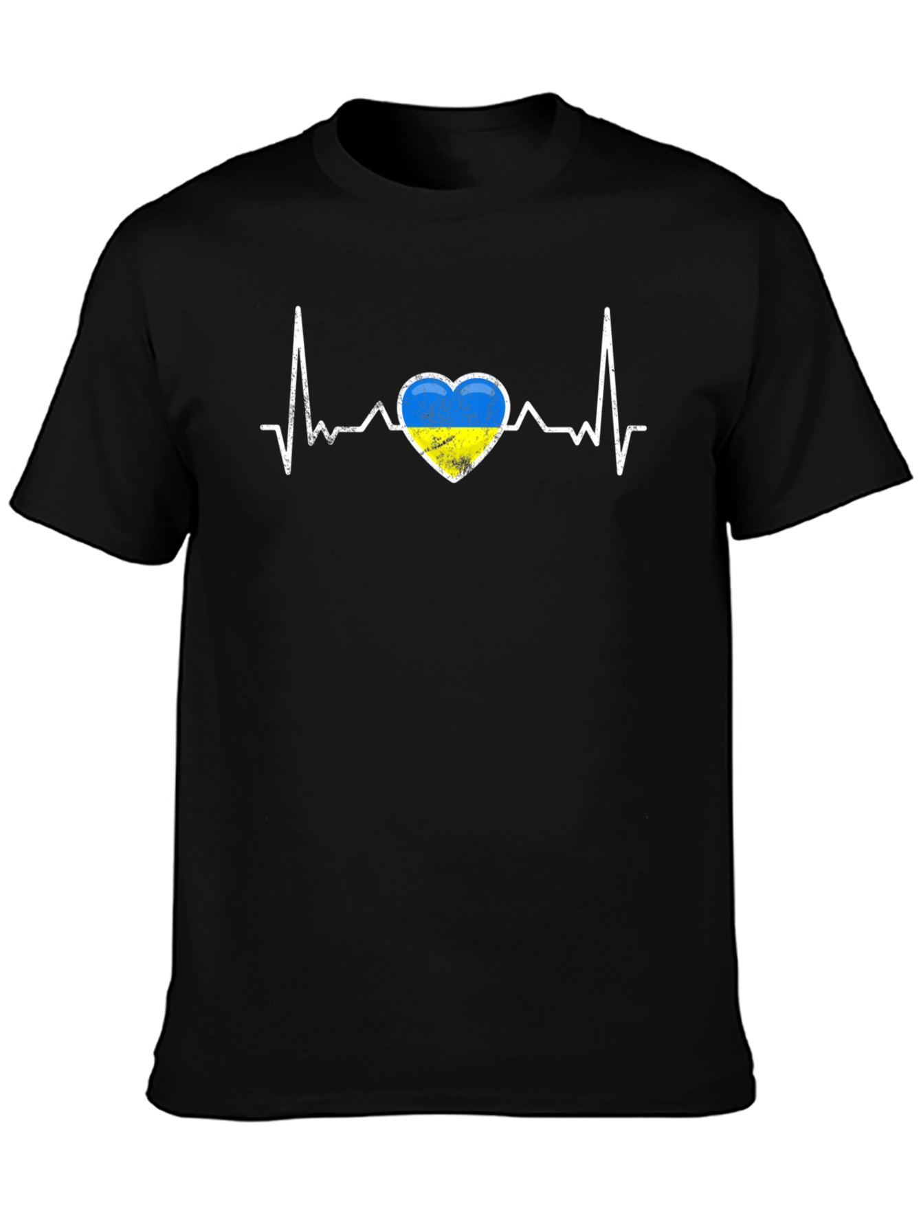 Ukraine Heartbeat T-Shirt - Show Your Support