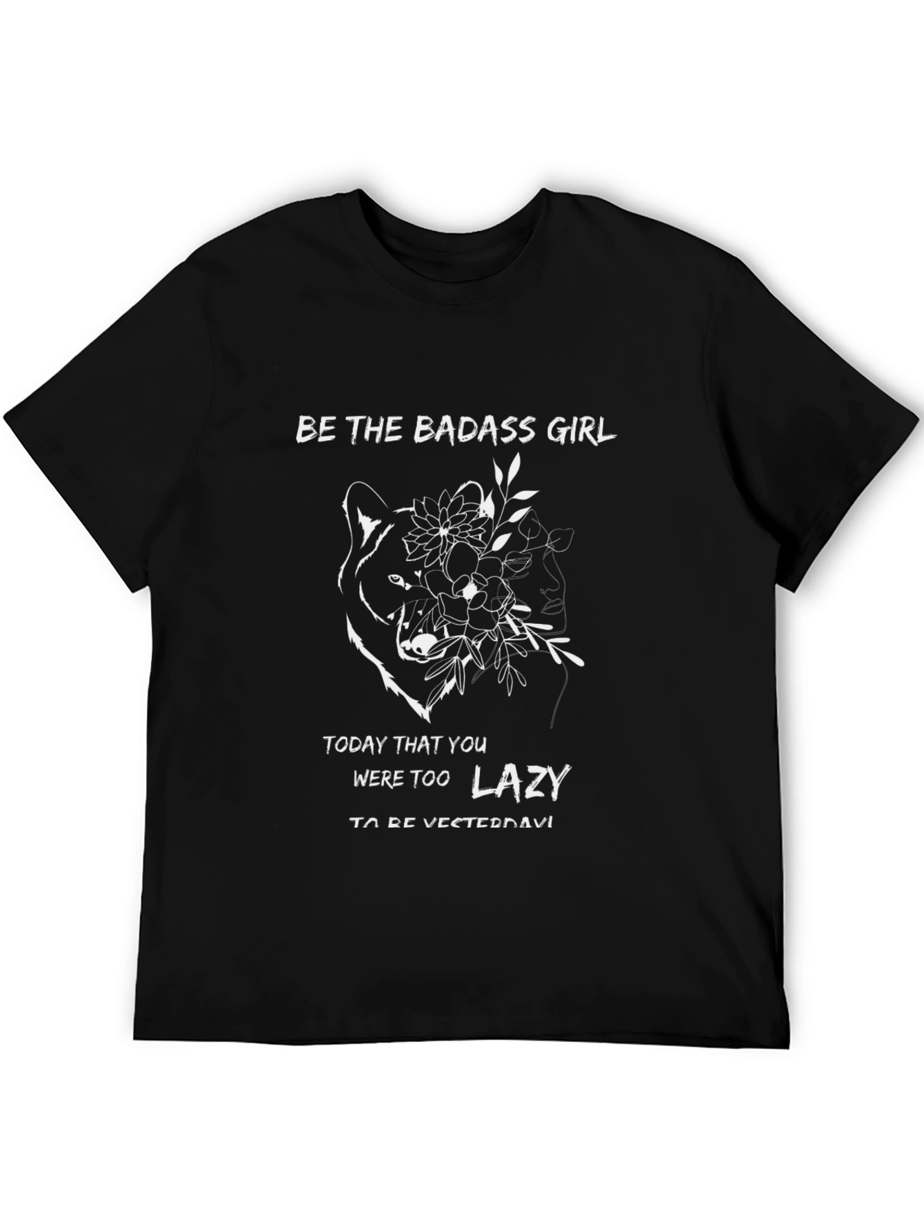 Badass Girl Graphic Print Tee