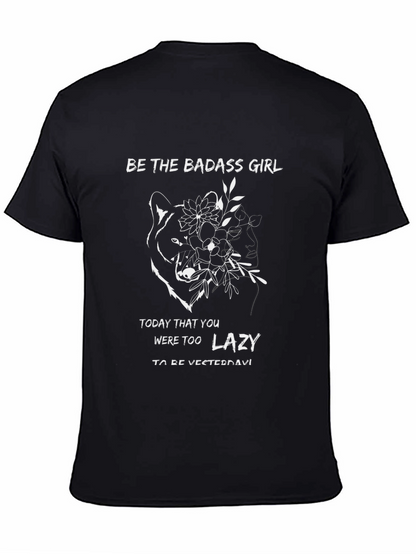 Badass Girl Graphic Print Tee
