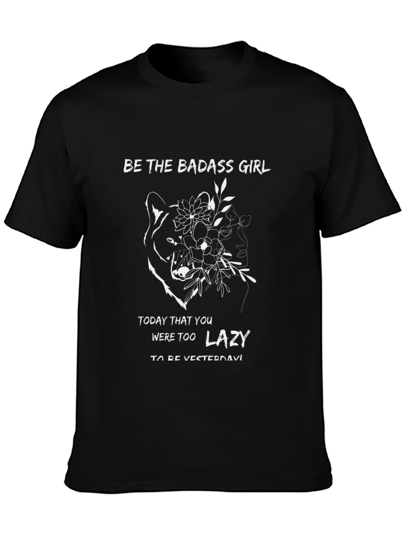 Badass Girl Graphic Print Tee