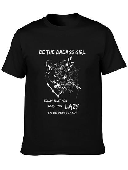 Badass Girl Graphic Print Tee