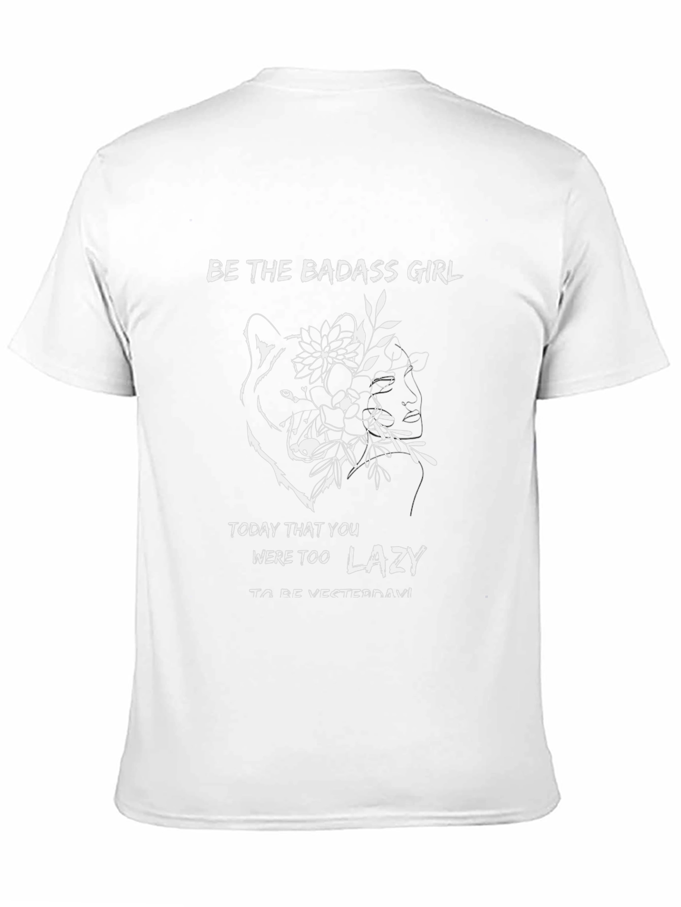 Badass Girl Graphic Print Tee