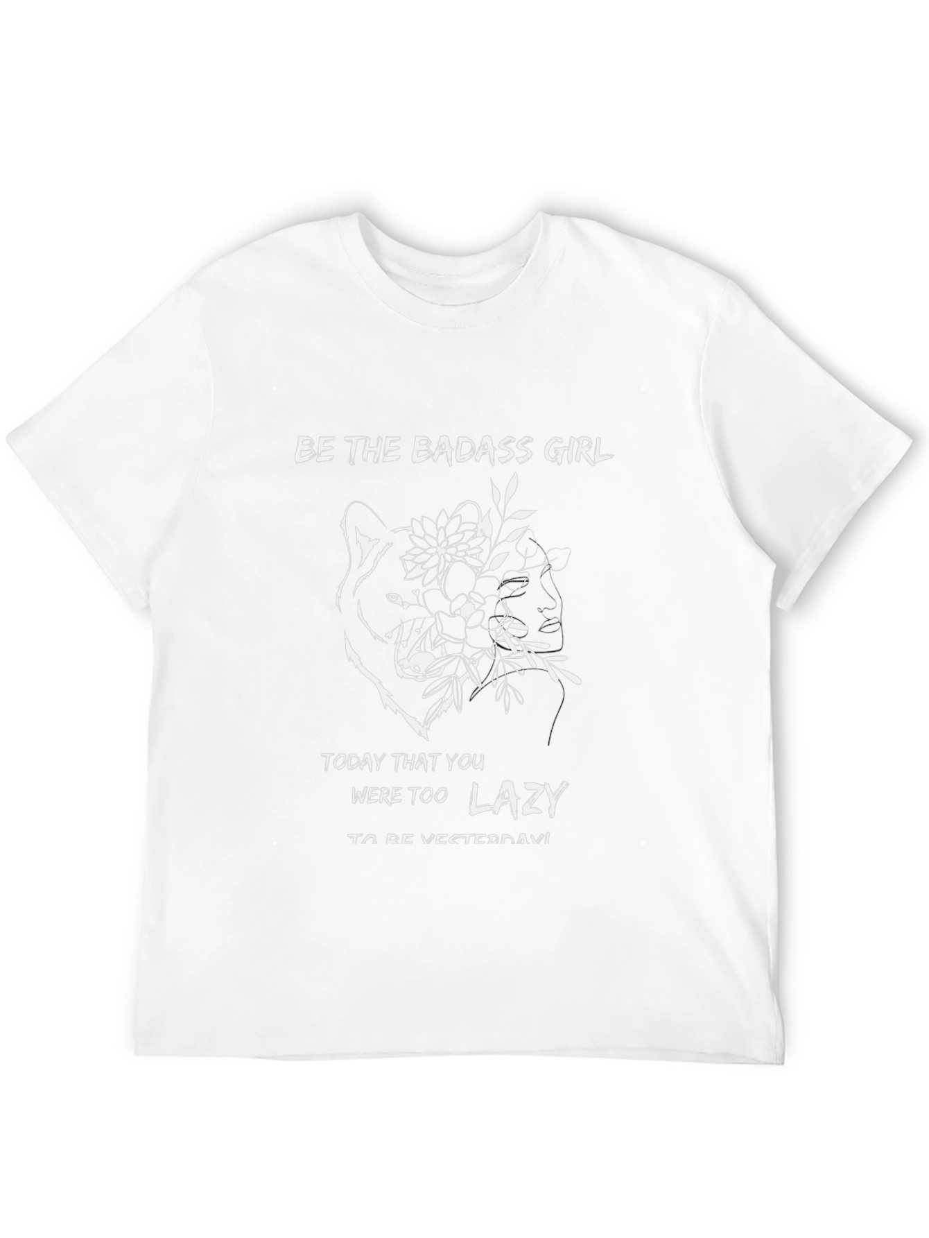 Badass Girl Graphic Print Tee