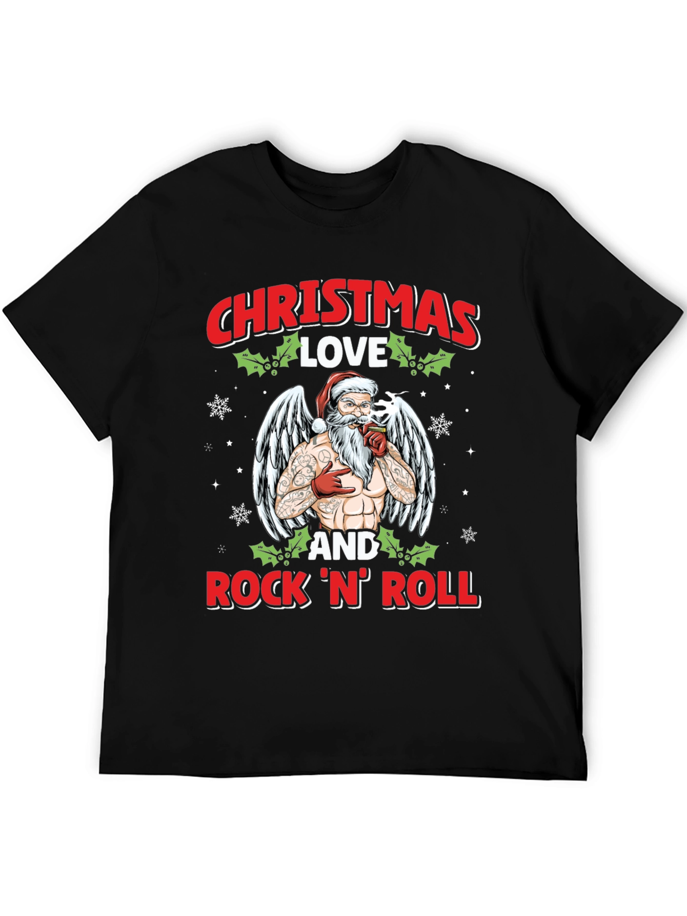 Christmas Love and RocknRoll T-Shirt
