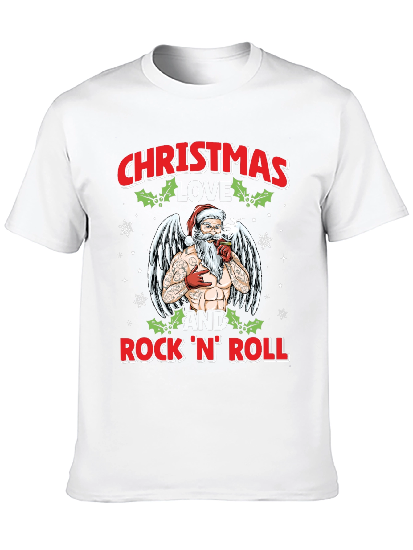 Christmas Love and RocknRoll T-Shirt
