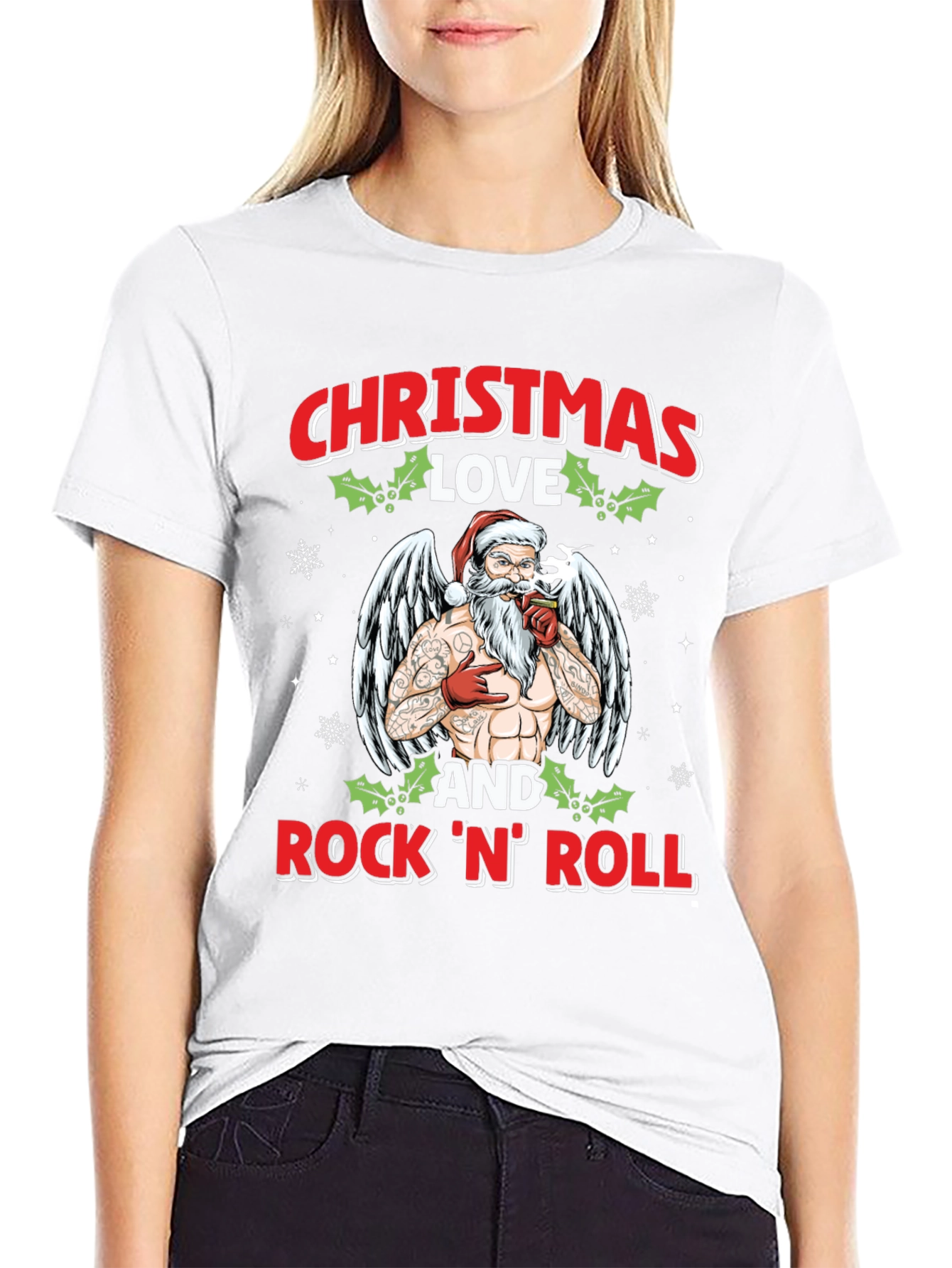 Christmas Love and RocknRoll T-Shirt