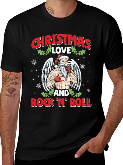 Christmas Love and RocknRoll T-Shirt