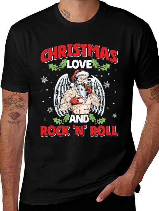 Christmas Love and RocknRoll T-Shirt