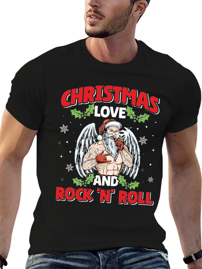 Christmas Love and RocknRoll T-Shirt