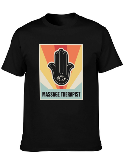 Massage Therapist Retro Graphic T-Shirt