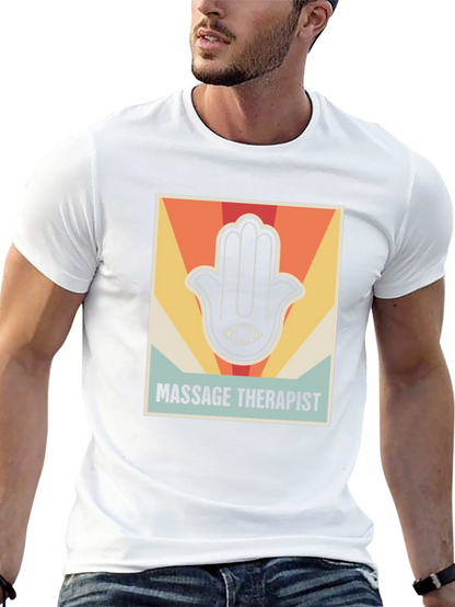 Massage Therapist Retro Graphic T-Shirt