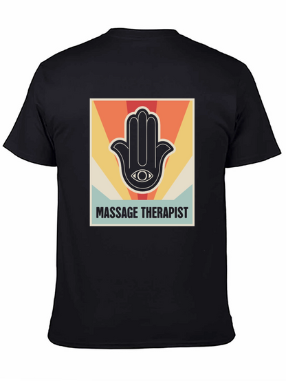 Massage Therapist Retro Graphic T-Shirt