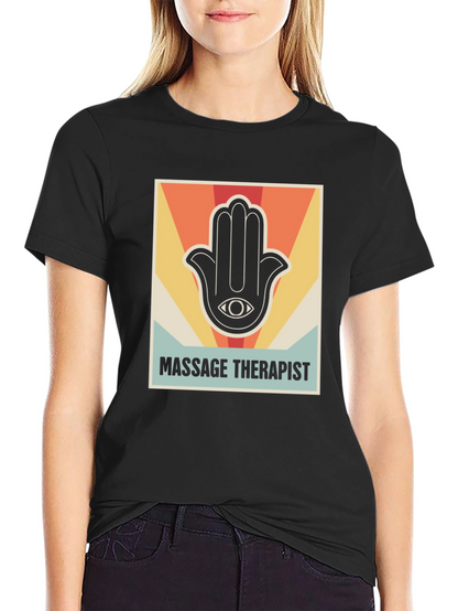 Massage Therapist Retro Graphic T-Shirt