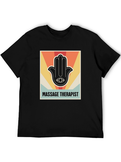 Massage Therapist Retro Graphic T-Shirt