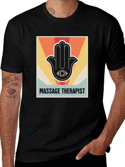 Massage Therapist Retro Graphic T-Shirt