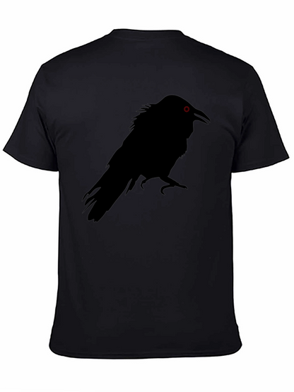 Raven Graphic Tee - Black Crow Design T-Shirt