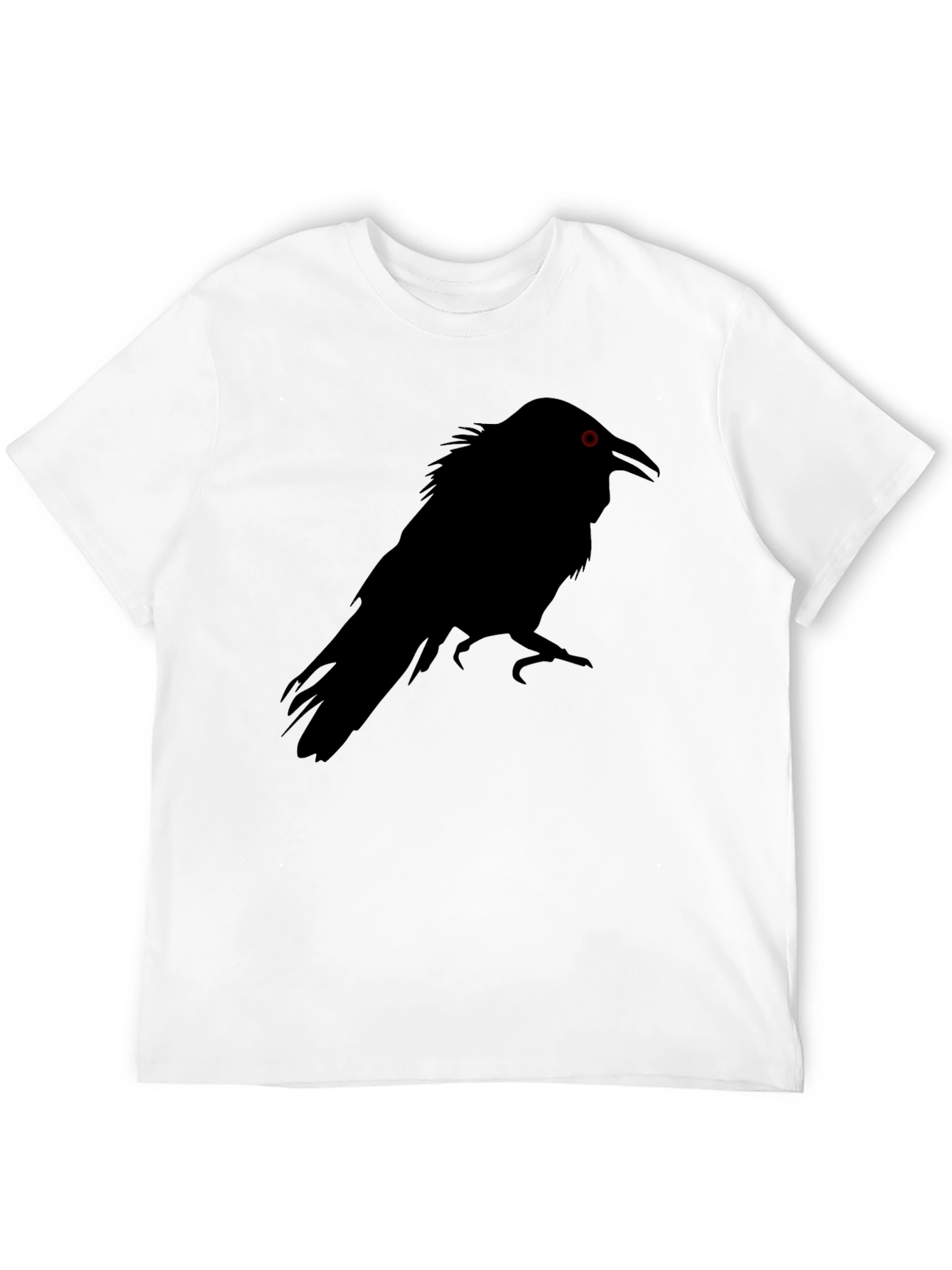 Raven Graphic Tee - Black Crow Design T-Shirt