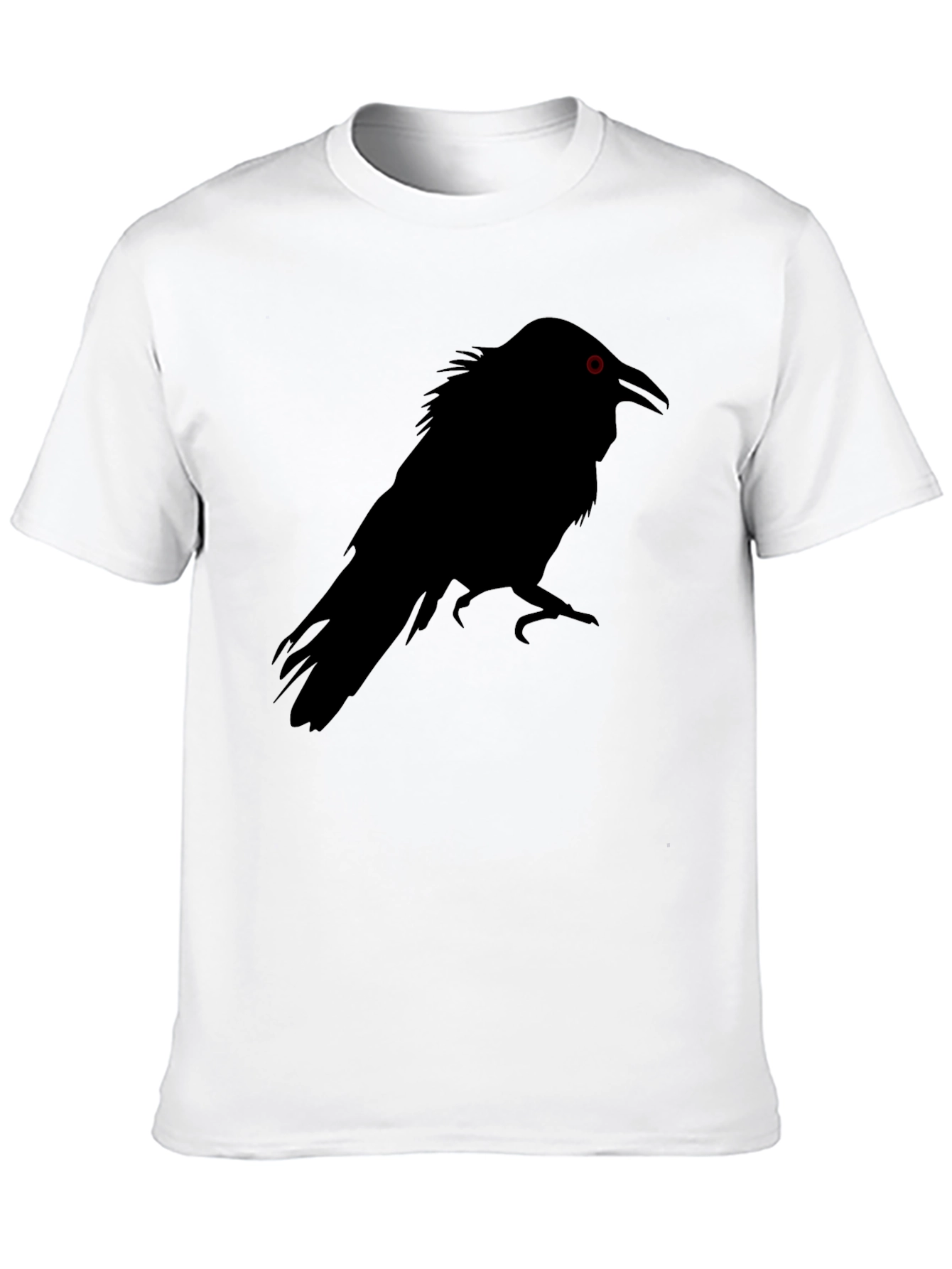 Raven Graphic Tee - Black Crow Design T-Shirt