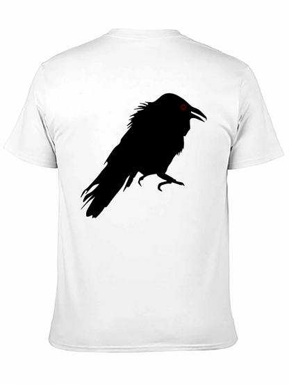 Raven Graphic Tee - Black Crow Design T-Shirt