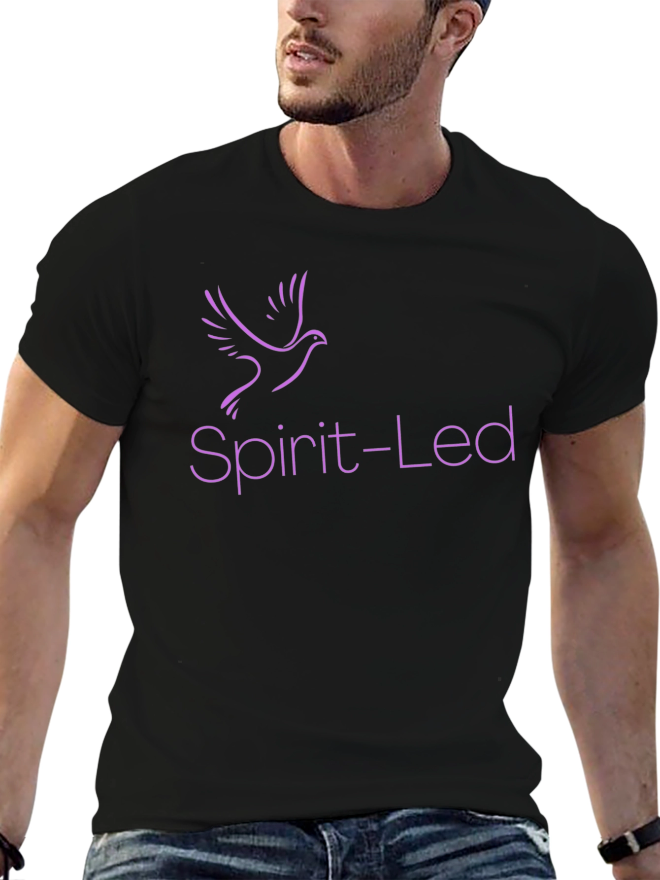 Spirit-Led Graphic Tee - Black