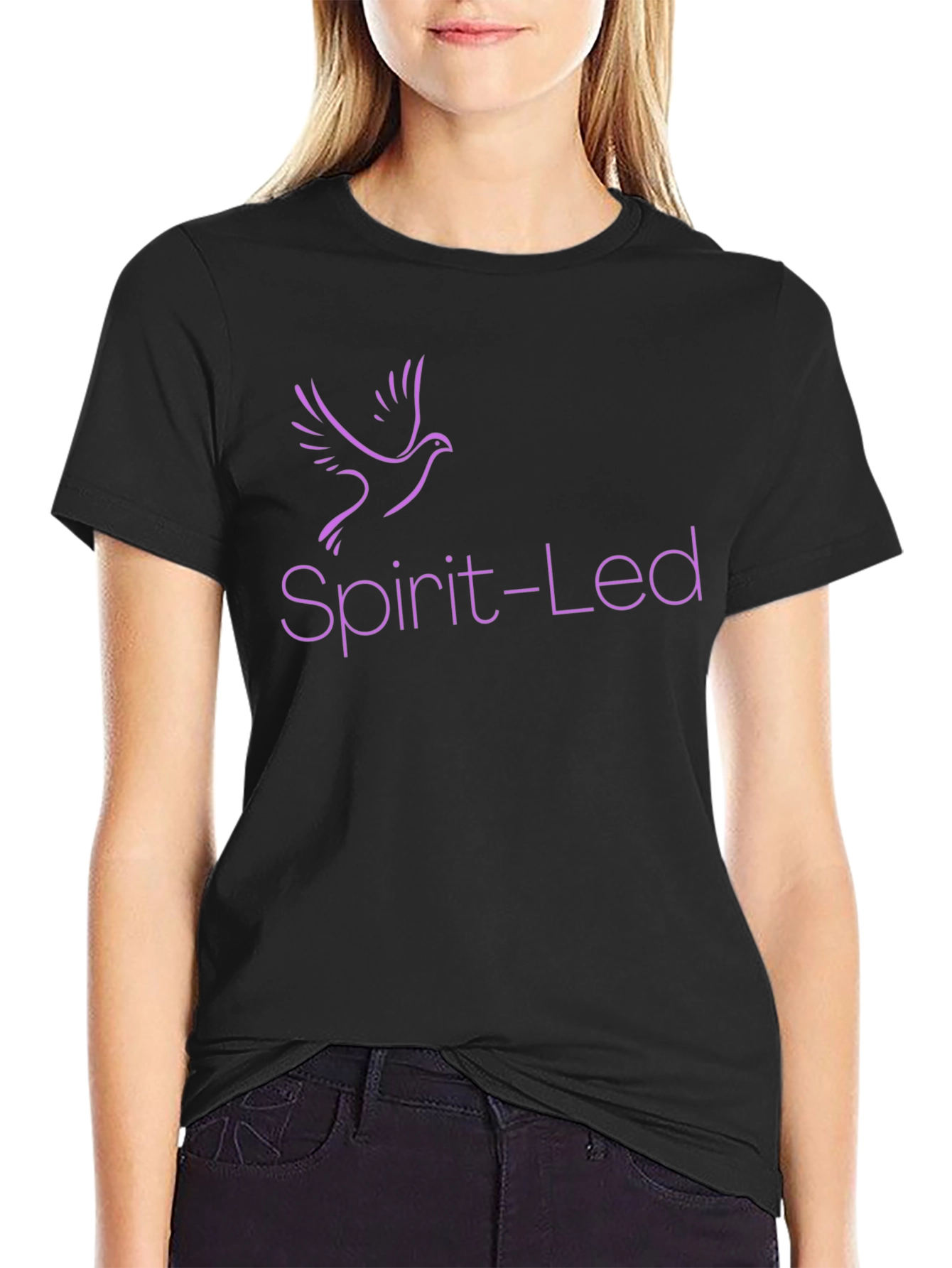 Spirit-Led Graphic Tee - Black