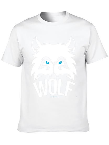 Cool Wolf Graphic Tee - Mens Black T-Shirt