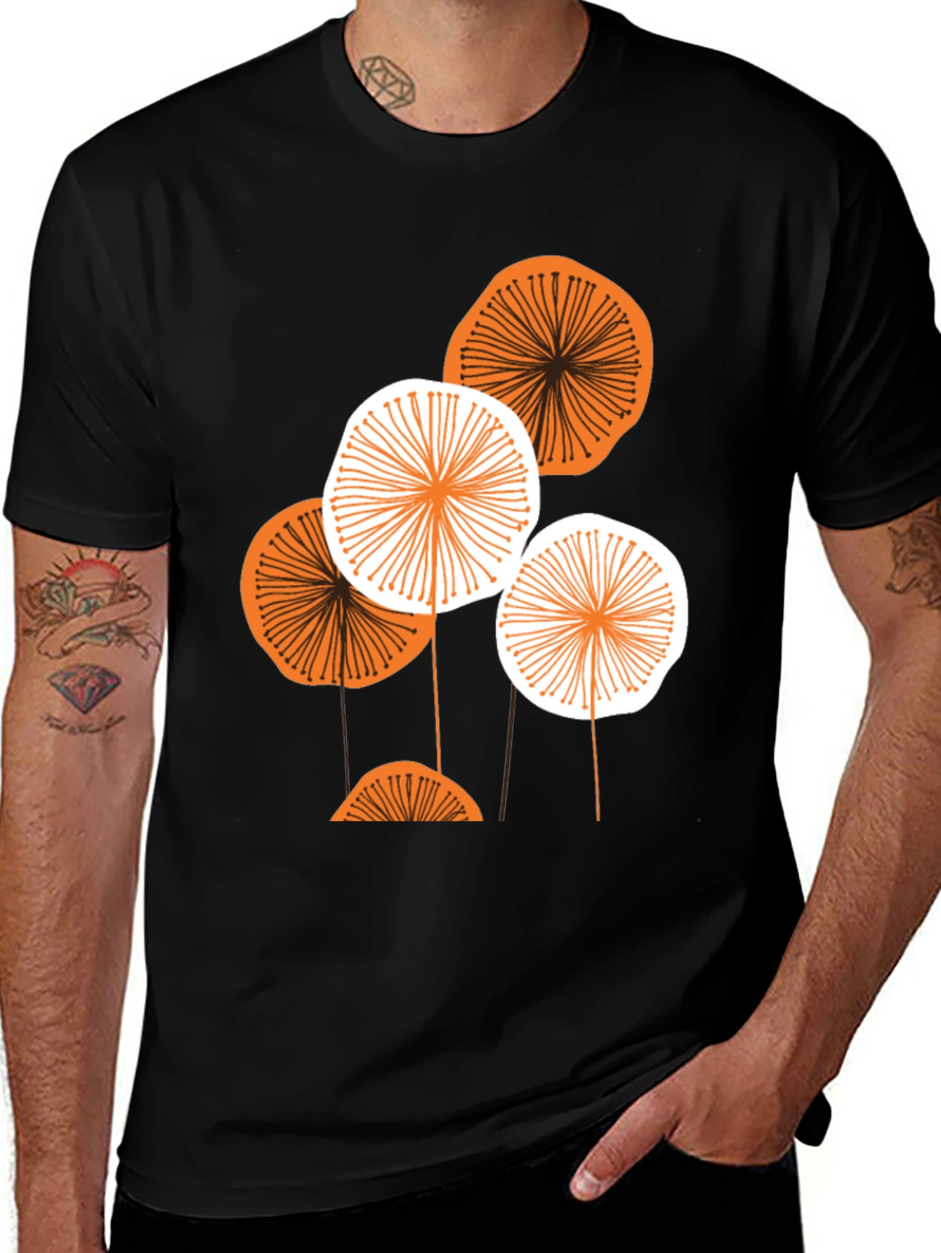 Abstract Floral Graphic Tee - Modern Menswear