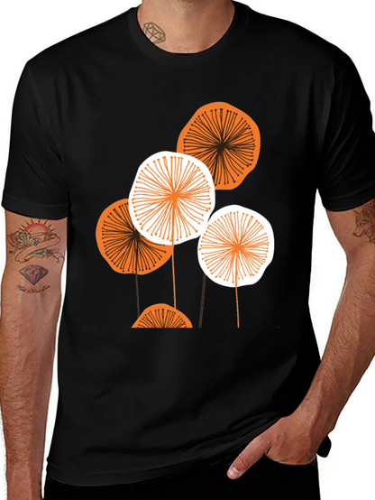 Abstract Floral Graphic Tee - Modern Menswear