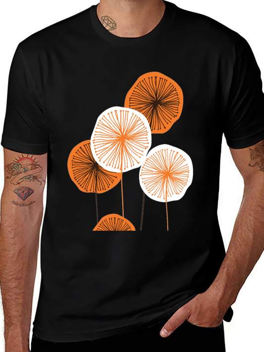 Abstract Floral Graphic Tee - Modern Menswear