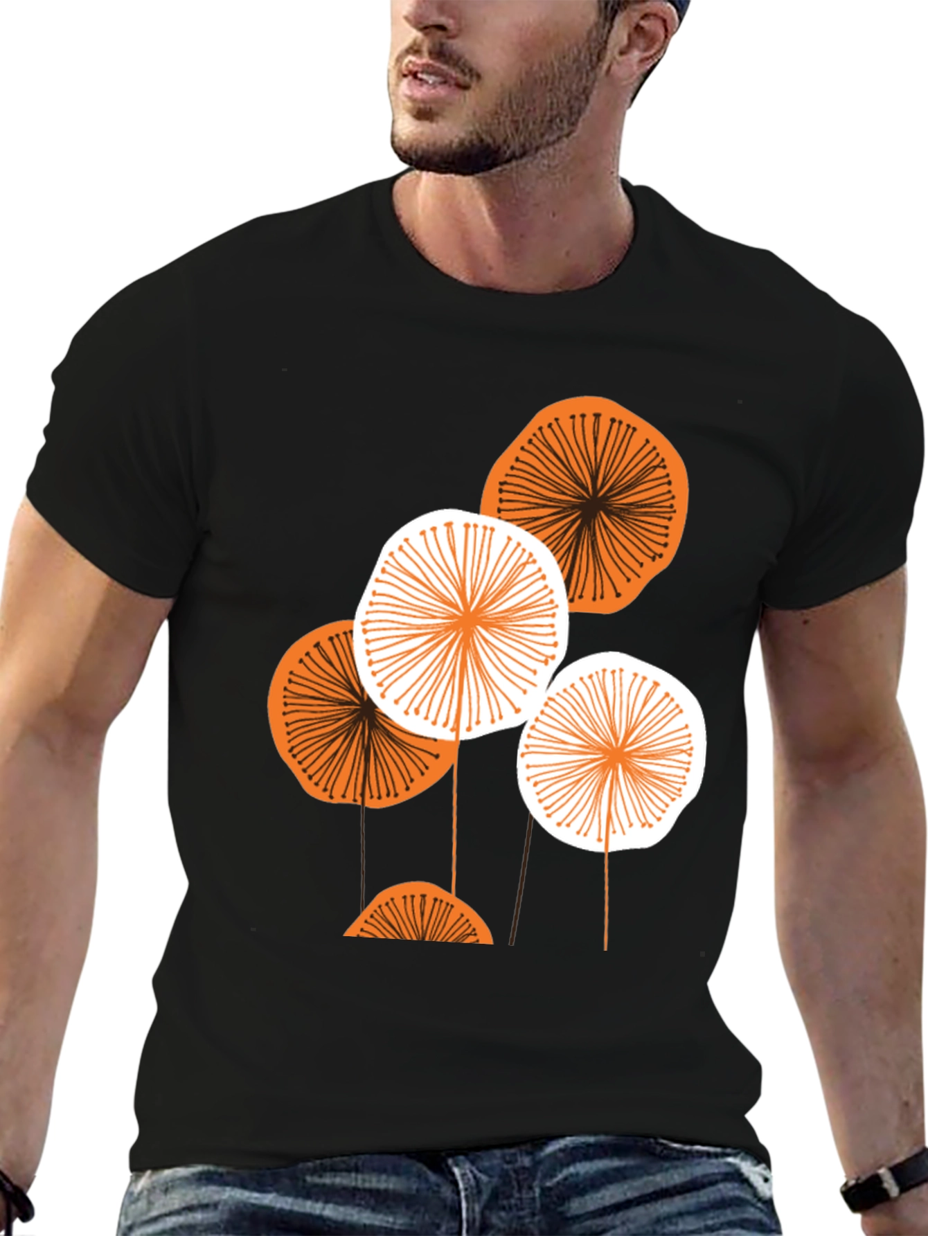 Abstract Floral Graphic Tee - Modern Menswear