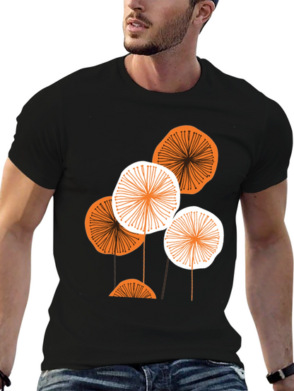 Abstract Floral Graphic Tee - Modern Menswear