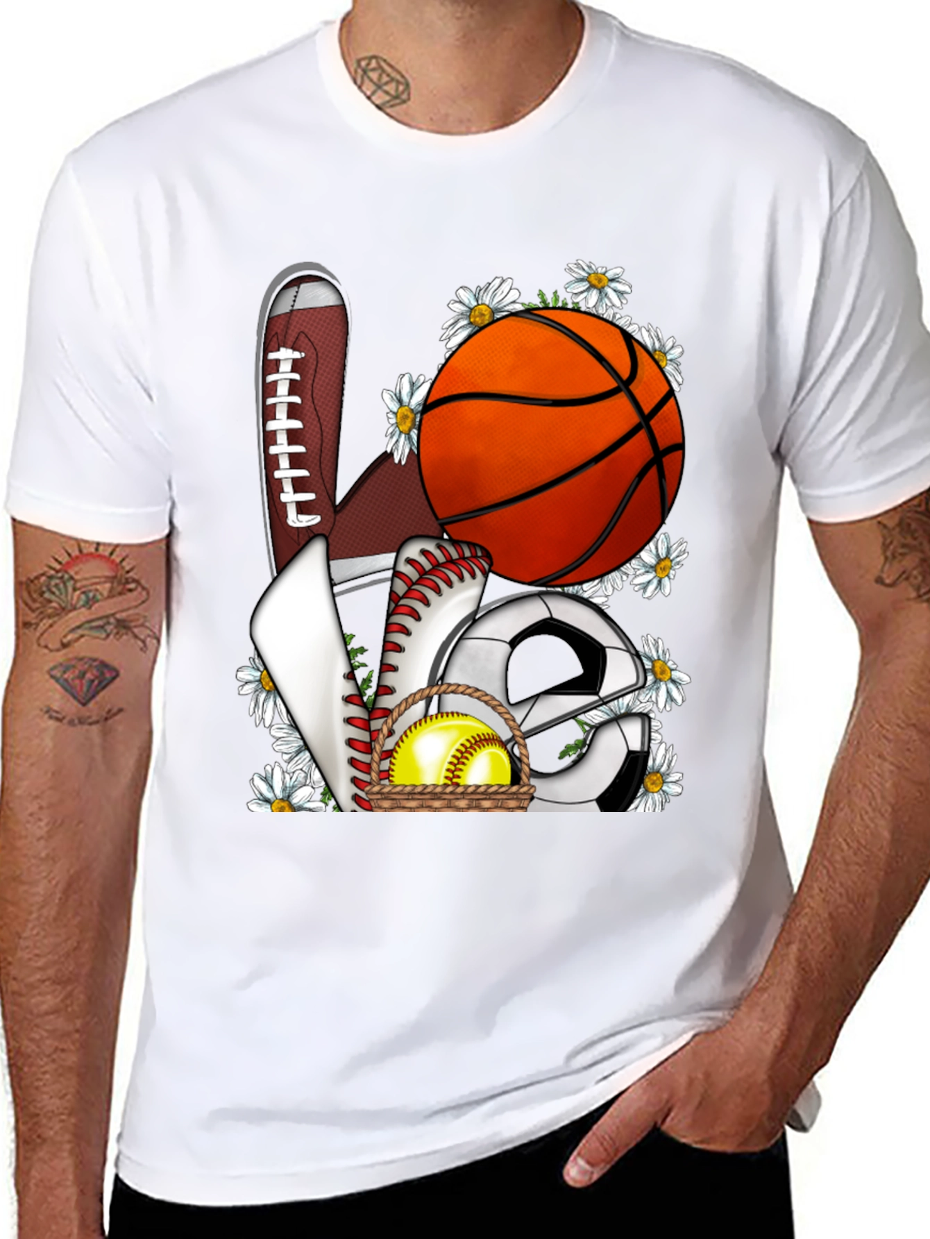 Sports Love Graphic T-Shirt