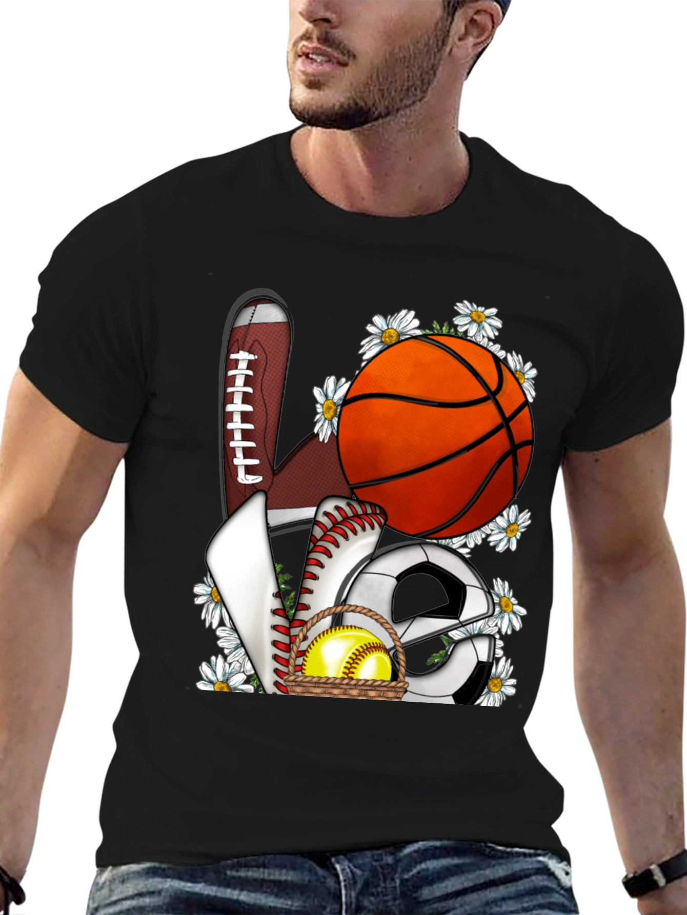 Sports Love Graphic T-Shirt