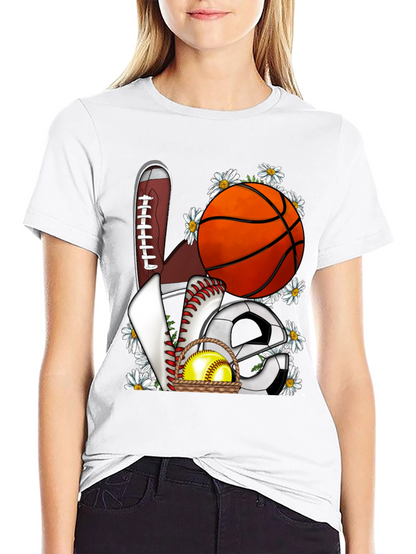 Sports Love Graphic T-Shirt