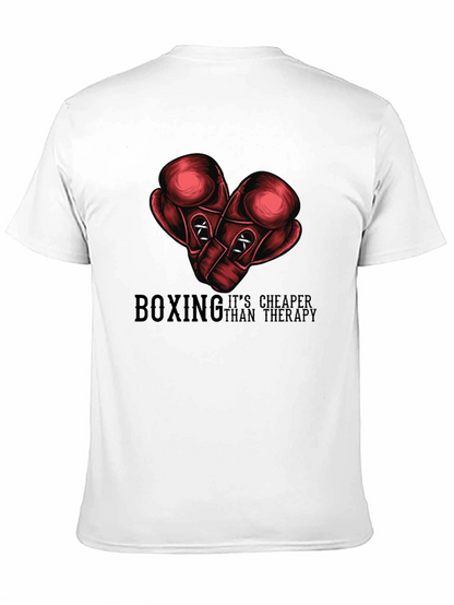 Boxing Cheaper Than Therapy Graphic Tee