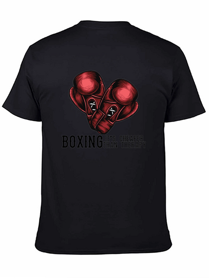 Boxing Cheaper Than Therapy Graphic Tee