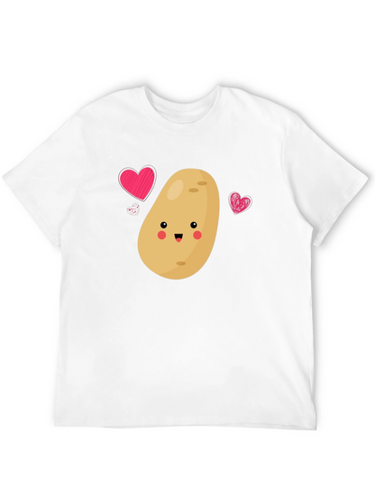 Cute Potato Love T-Shirt - Unisex Black Tee