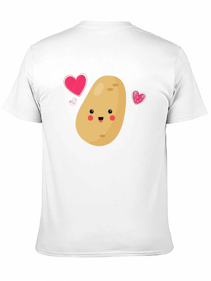 Cute Potato Love T-Shirt - Unisex Black Tee
