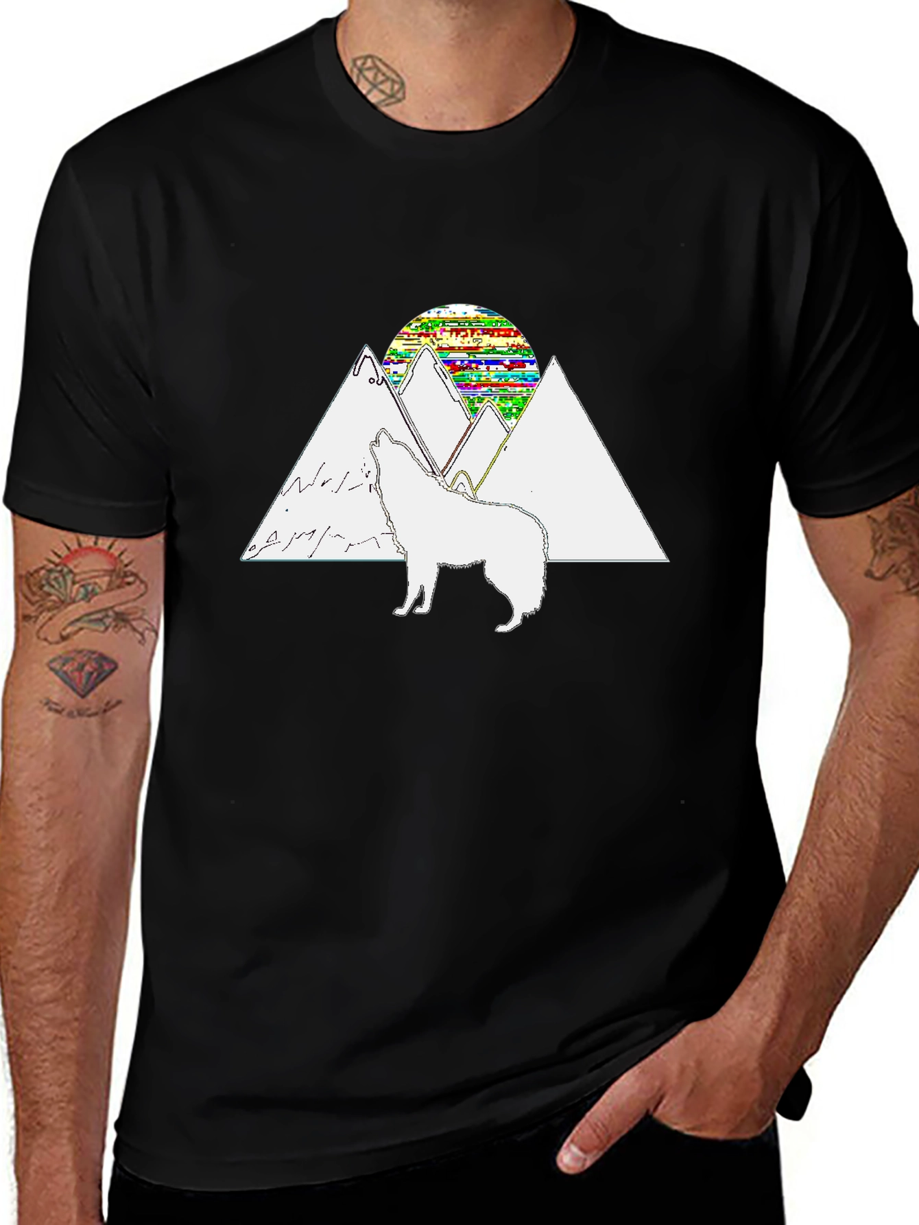 Wolf Mountain Graphic T-Shirt