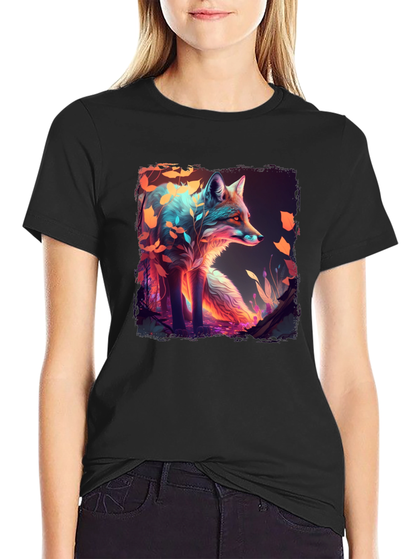 Mystic Fox Graphic T-Shirt - Unique Design