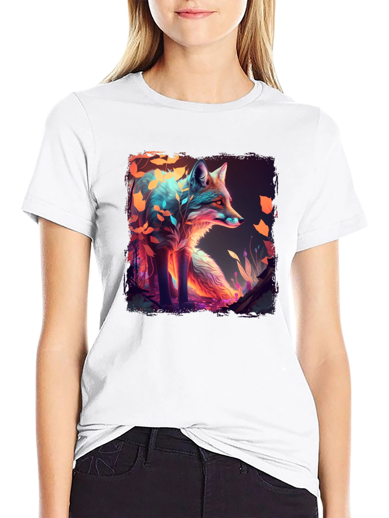 Mystic Fox Graphic T-Shirt - Unique Design