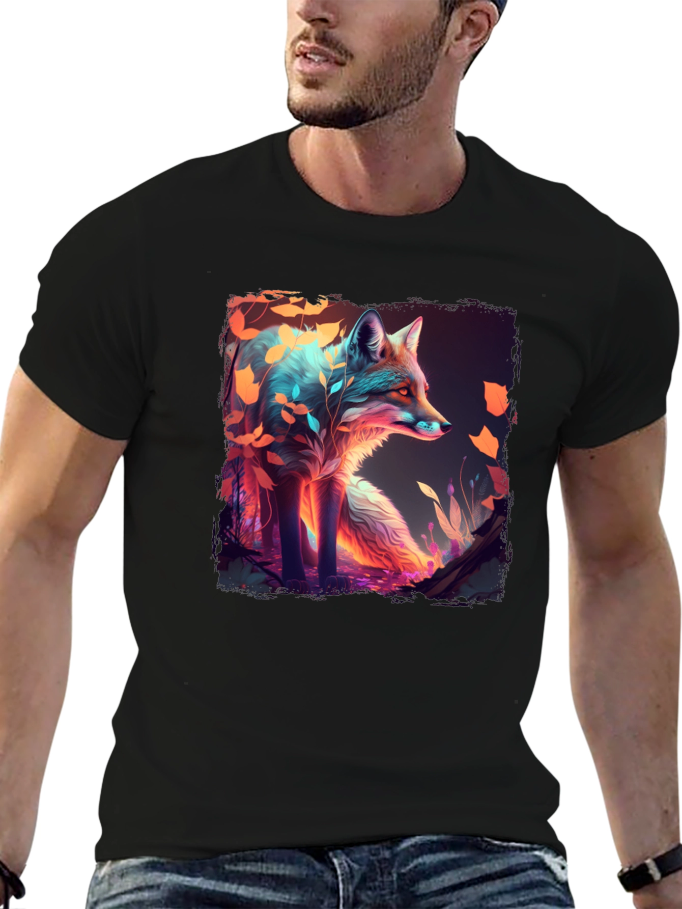 Mystic Fox Graphic T-Shirt - Unique Design