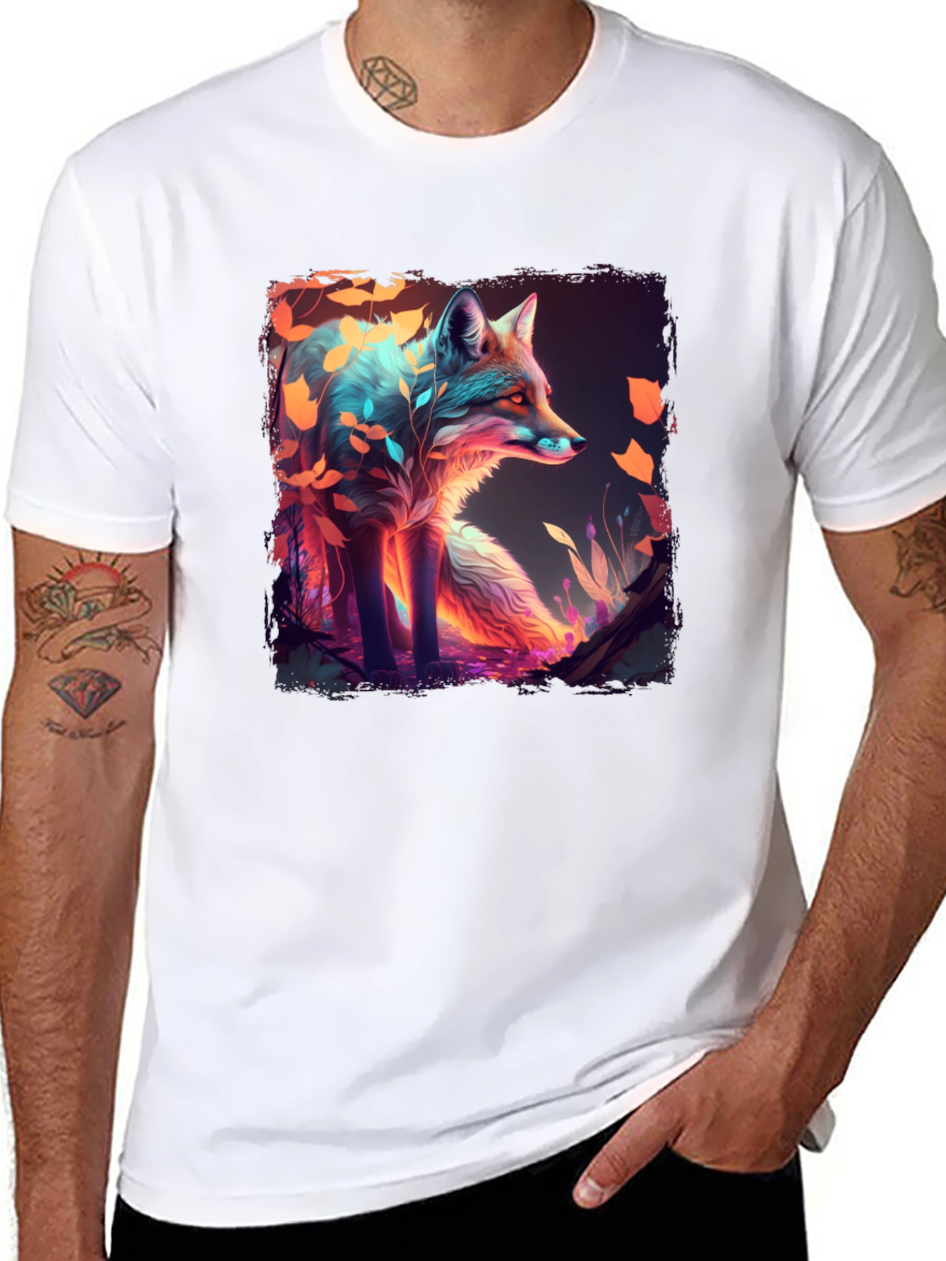 Mystic Fox Graphic T-Shirt - Unique Design
