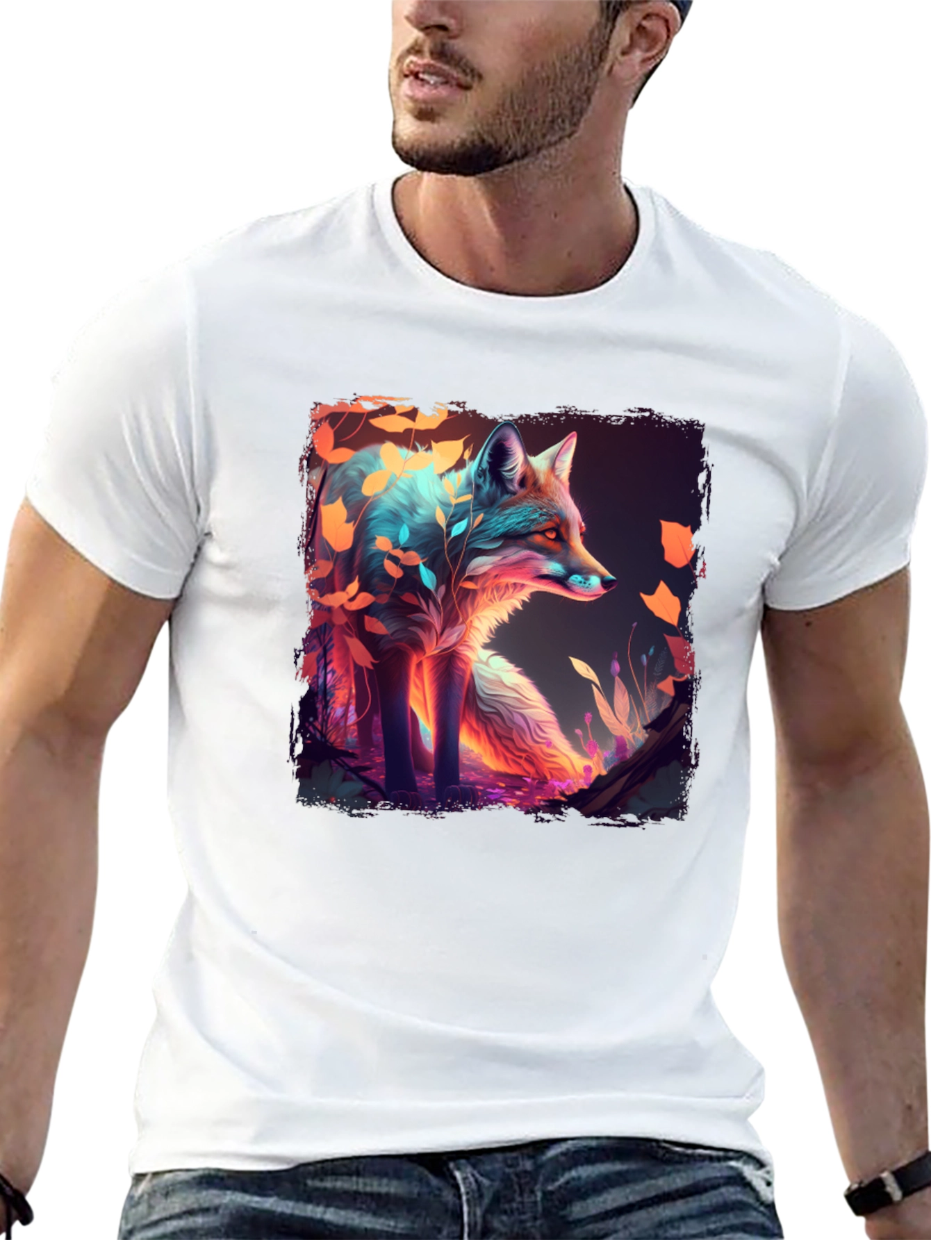 Mystic Fox Graphic T-Shirt - Unique Design