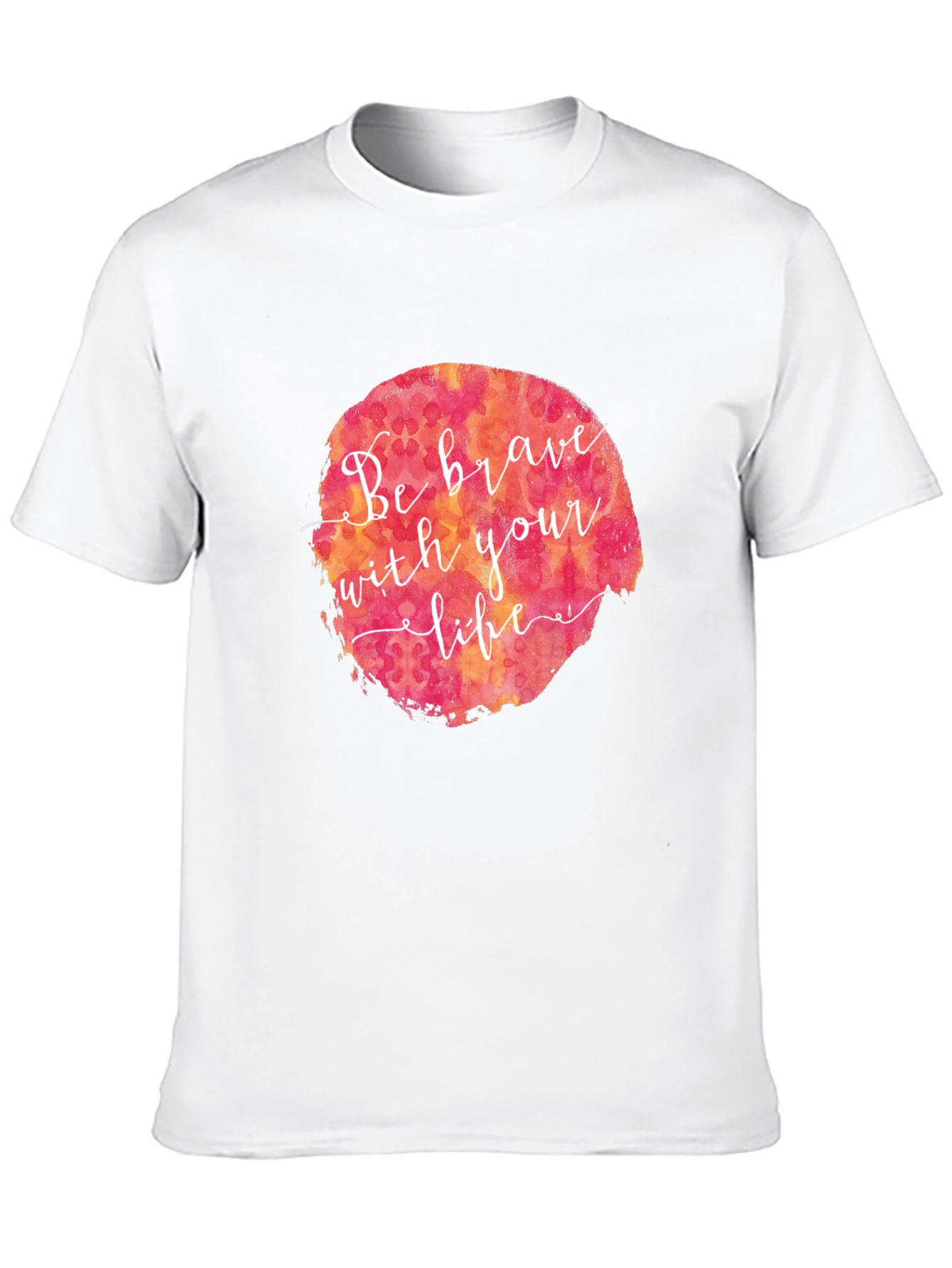 Be Brave Graphic Tee - Black Cotton T-Shirt