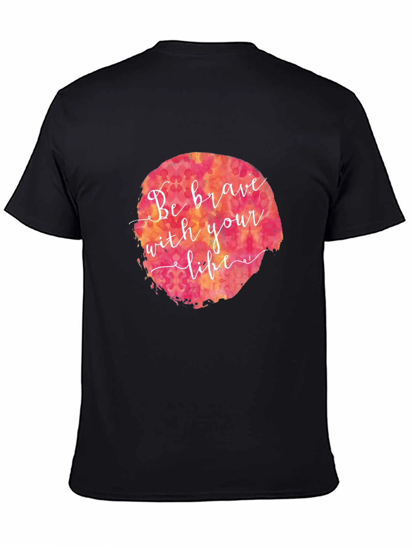 Be Brave Graphic Tee - Black Cotton T-Shirt