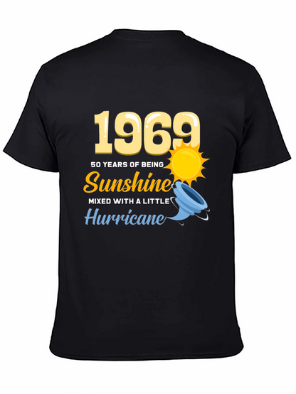 1969 50 Years of Sunshine Mens Black T-Shirt