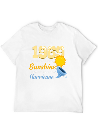 1969 50 Years of Sunshine Mens Black T-Shirt