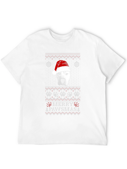 Merry Pawsmas Dog Christmas Sweater T-Shirt