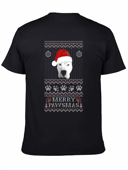 Merry Pawsmas Dog Christmas Sweater T-Shirt
